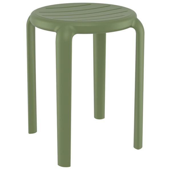 TOM 45εκ. ΣΚΑΜΠΟ OLIVE GREEN ΠΟΛ/ΝΙΟΥ 34X34X45εκ.