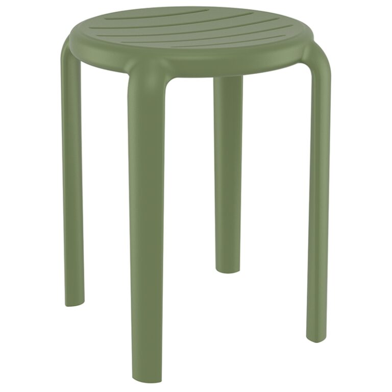 TOM 45εκ. ΣΚΑΜΠΟ OLIVE GREEN ΠΟΛ/ΝΙΟΥ 34X34X45εκ.