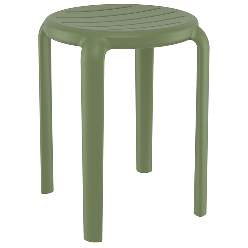 TOM 45εκ. ΣΚΑΜΠΟ OLIVE GREEN ΠΟΛ/ΝΙΟΥ 34X34X45εκ.