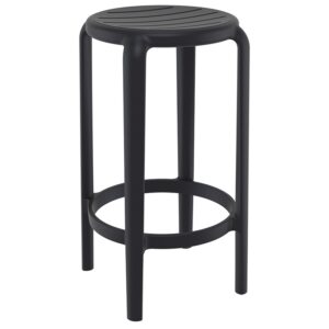 TOM 65εκ. ΣΚΑΜΠΟ BLACK ΠΟΛ/ΝΙΟΥ 36X36X65εκ.