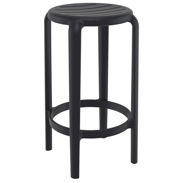 TOM 65εκ. ΣΚΑΜΠΟ BLACK ΠΟΛ/ΝΙΟΥ 36X36X65εκ.