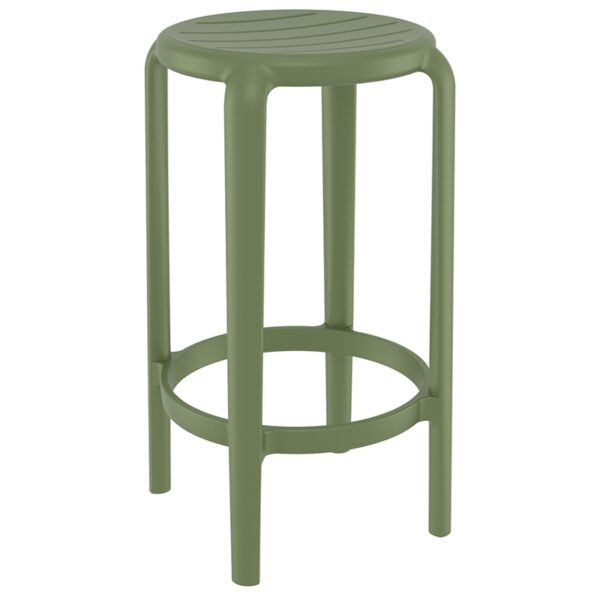 TOM 65εκ. ΣΚΑΜΠΟ OLIVE GREEN ΠΟΛ/ΝΙΟΥ 36X36X65εκ.
