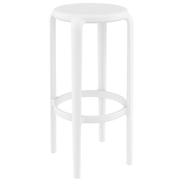 TOM 75εκ. ΣΚΑΜΠΟ WHITE ΠΟΛ/ΝΙΟΥ 36X36X75εκ.