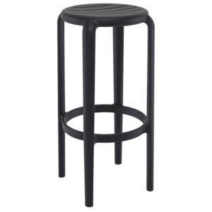 TOM 75εκ. ΣΚΑΜΠΟ BLACK ΠΟΛ/ΝΙΟΥ 36X36X75εκ.