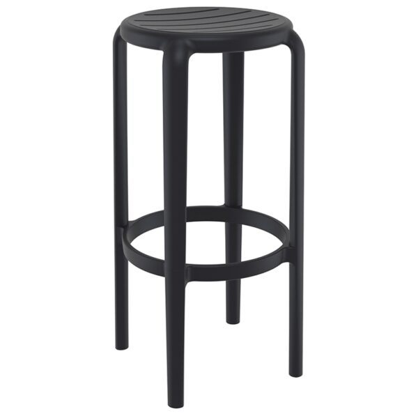 TOM 75εκ. ΣΚΑΜΠΟ BLACK ΠΟΛ/ΝΙΟΥ 36X36X75εκ.