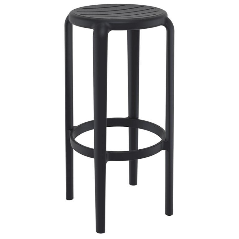 TOM 75εκ. ΣΚΑΜΠΟ BLACK ΠΟΛ/ΝΙΟΥ 36X36X75εκ.