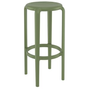 TOM 75εκ. ΣΚΑΜΠΟ OLIVE GREEN ΠΟΛ/ΝΙΟΥ 36X36X75εκ.