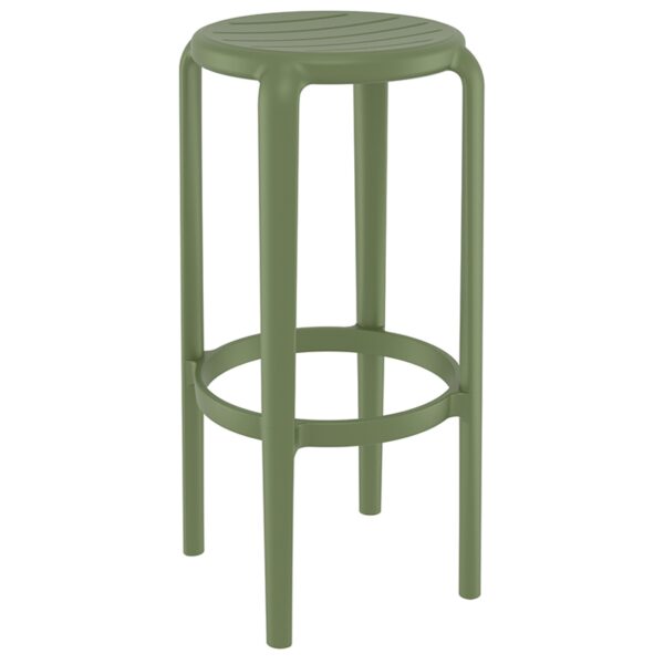 TOM 75εκ. ΣΚΑΜΠΟ OLIVE GREEN ΠΟΛ/ΝΙΟΥ 36X36X75εκ.