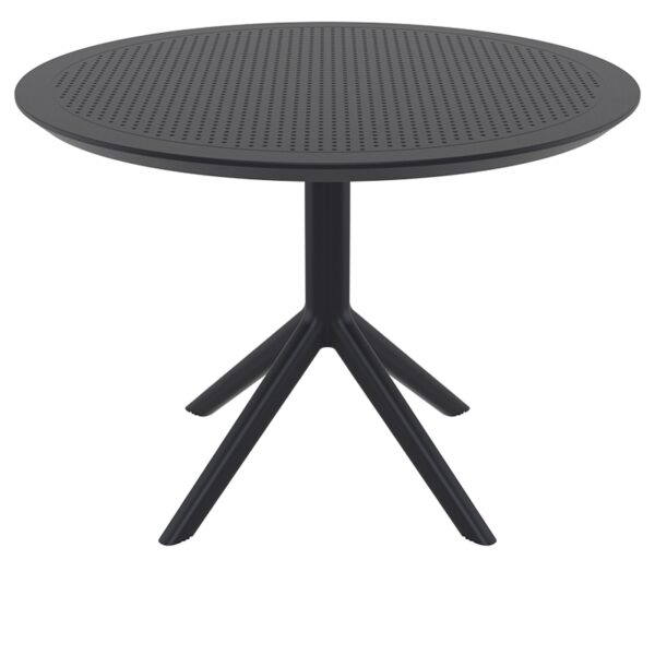 SKY BLACK Φ105X74εκ. ΤΡΑΠΕΖΙ ΠΟΛ/ΝΙΟΥ
