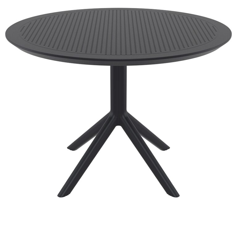 SKY BLACK Φ105X74εκ. ΤΡΑΠΕΖΙ ΠΟΛ/ΝΙΟΥ