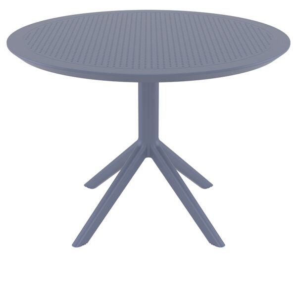 SKY DARK GREY Φ105X74εκ. ΤΡΑΠΕΖΙ ΠΟΛ/ΝΙΟΥ