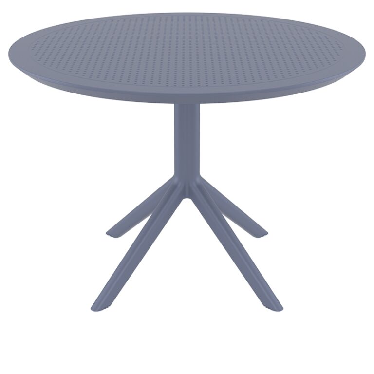 SKY DARK GREY Φ105X74εκ. ΤΡΑΠΕΖΙ ΠΟΛ/ΝΙΟΥ