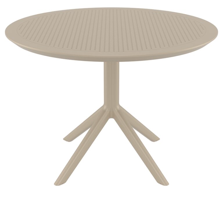 SKY TAUPE Φ105X74εκ. ΤΡΑΠΕΖΙ ΠΟΛ/ΝΙΟΥ