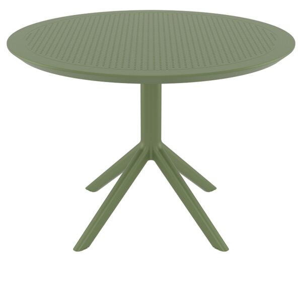 SKY OLIVE GREEN Φ105X74εκ. ΤΡΑΠΕΖΙ ΠΟΛ/ΝΙΟΥ