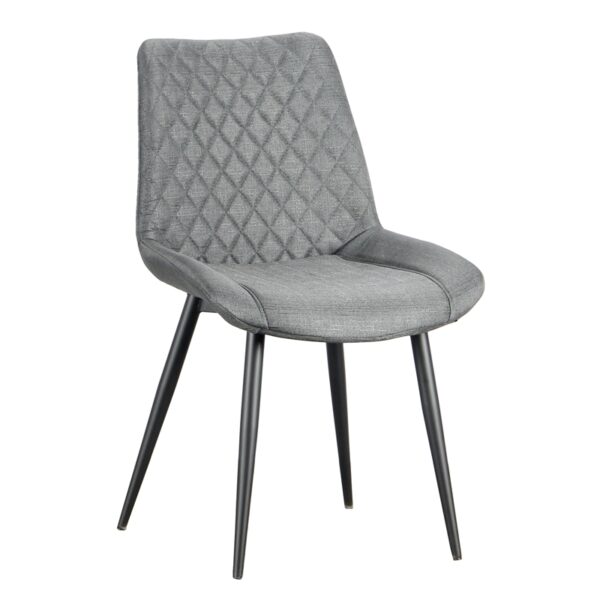 ALESIA GREY ΥΦΑΣΜΑ ΚΑΡΕΚΛΑ ΜΕΤΑΛΛΙΚΗ 54X63X86εκ.