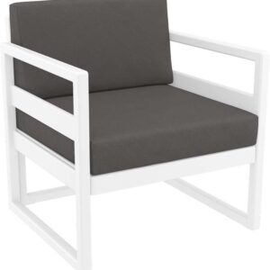 MYKONOS ΜΑΞΙΛΑΡΙ ΠΛΑΤΗΣ DARK GREY 65Χ35Χ16/9εκ.
