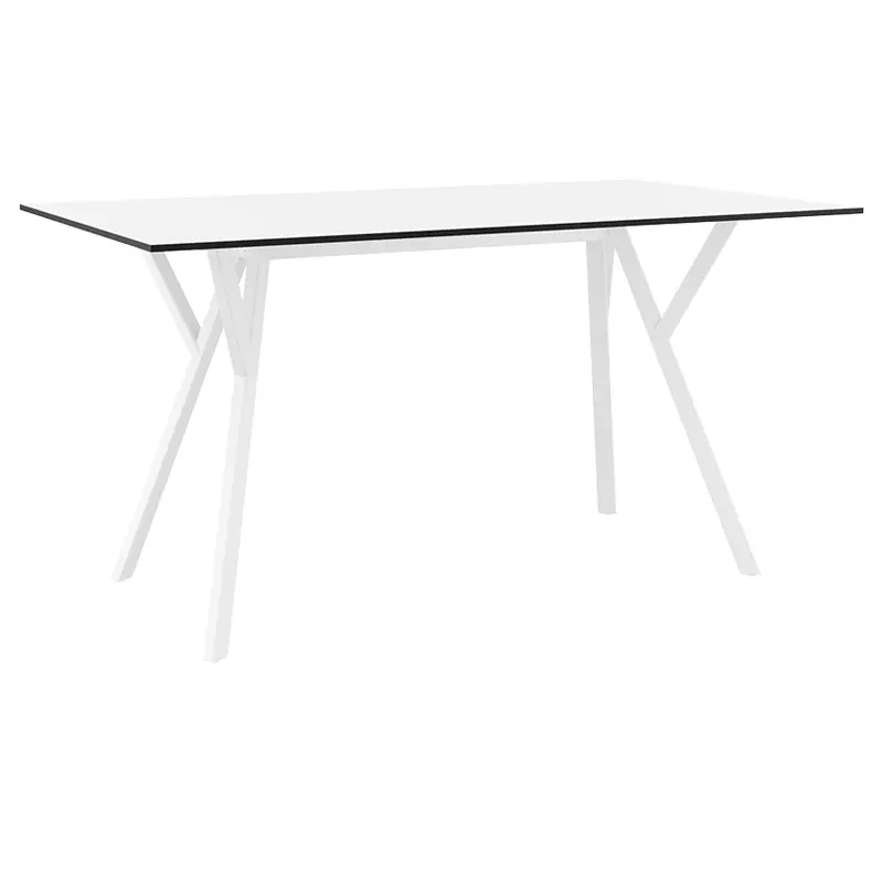 MAX ΤΡΑΠΕΖΙ 140X80Χ74εκ. WHITE LAMINATE 12mm