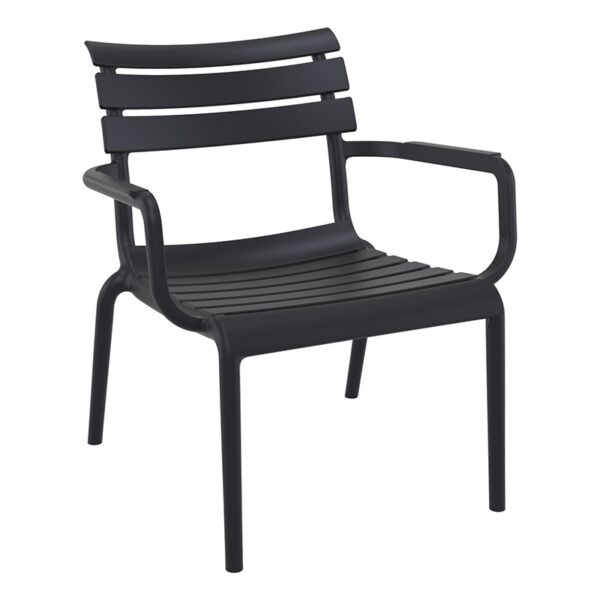 PARIS LOUNGE BLACK ΠΟΛ/ΝΑ ΠΟΛ/ΝΙΟΥ 68X70X76εκ.