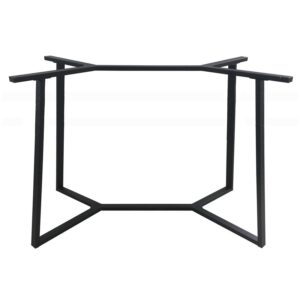 BISTRO ΨΗΛΗ 110X60X105εκ. ΒΑΣΗ ΜΕΤΑΛΛΙΚΗ ΜΕ ΡΕΓ/ΡΟΥΣ ΜΑΥΡΗ