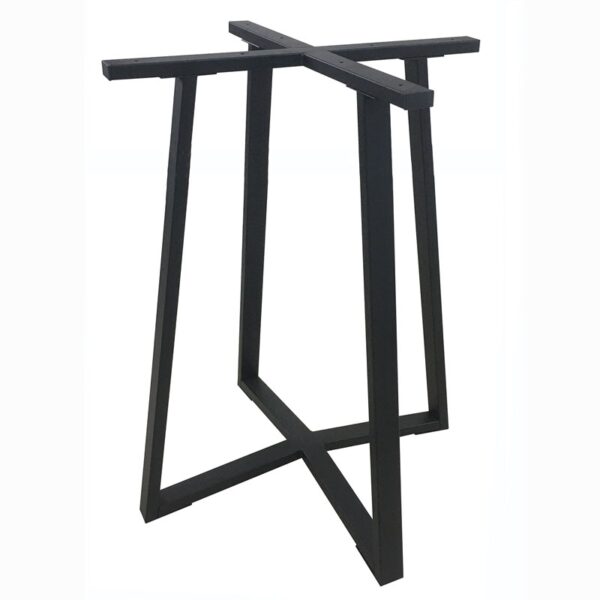BISTRO ΜΕΣΑΙΟΥ ΥΨΟΥΣ 60X60X93εκ. ΒΑΣΗ ΜΕΤΑΛΛΙΚΗ ΜΕ ΡΕΓ/ΡΟΥΣ ΜΑΥΡΗ