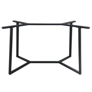BISTRO 110X60X72εκ. ΜΑΚΡ/ΝΗ ΒΑΣΗ ΜΕΤΑΛΛΙΚΗ ΜΕ ΡΕΓ/ΡΟΥΣ ΜΑΥΡΗ