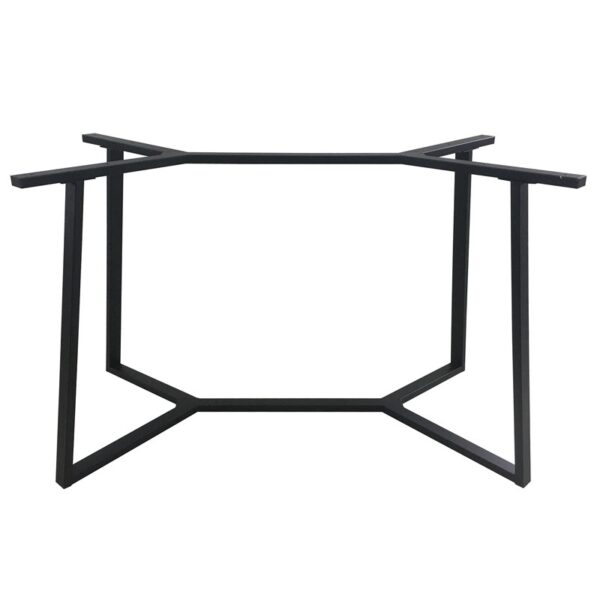 BISTRO 110X60X72εκ. ΜΑΚΡ/ΝΗ ΒΑΣΗ ΜΕΤΑΛΛΙΚΗ ΜΕ ΡΕΓ/ΡΟΥΣ ΜΑΥΡΗ