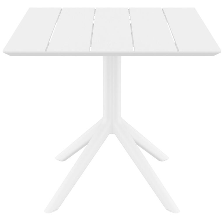 PARIS WHITE 80X80X74εκ. ΤΡΑΠΕΖΙ ΠΟΛ/ΝΙΟΥ