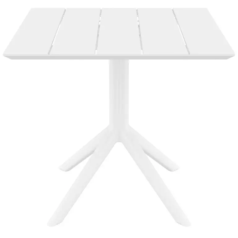 PARIS WHITE 80X80X74εκ. ΤΡΑΠΕΖΙ ΠΟΛ/ΝΙΟΥ
