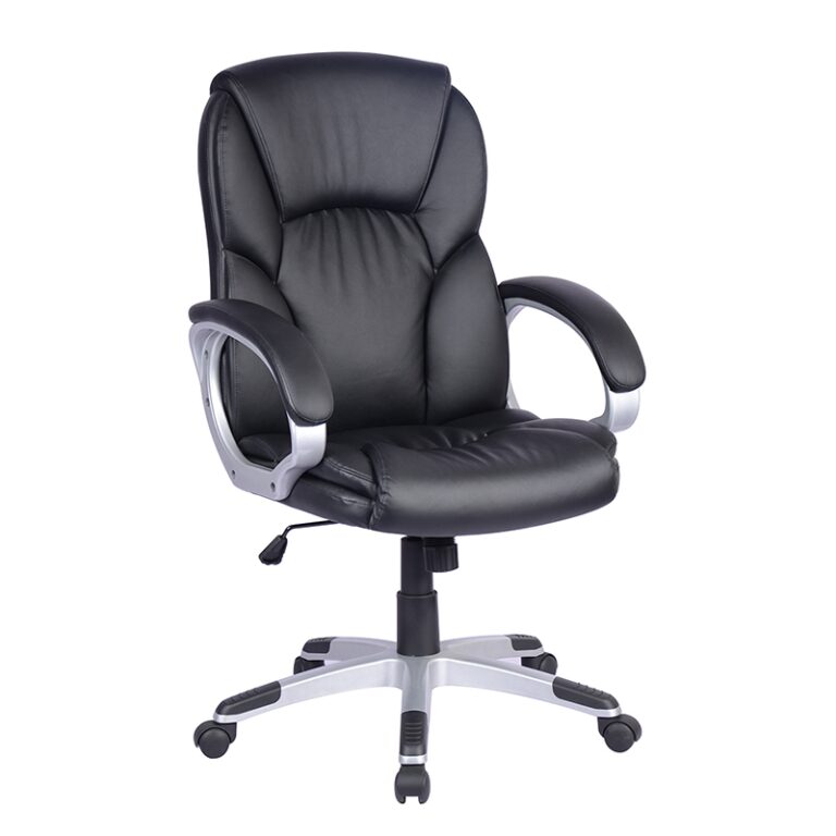 A9110 ΜΑΥΡO PU ΠΟΛΥΘΡΟΝΑ ΓΡΑΦΕΙΟΥ 65.5X69X46-108/56-118εκ.