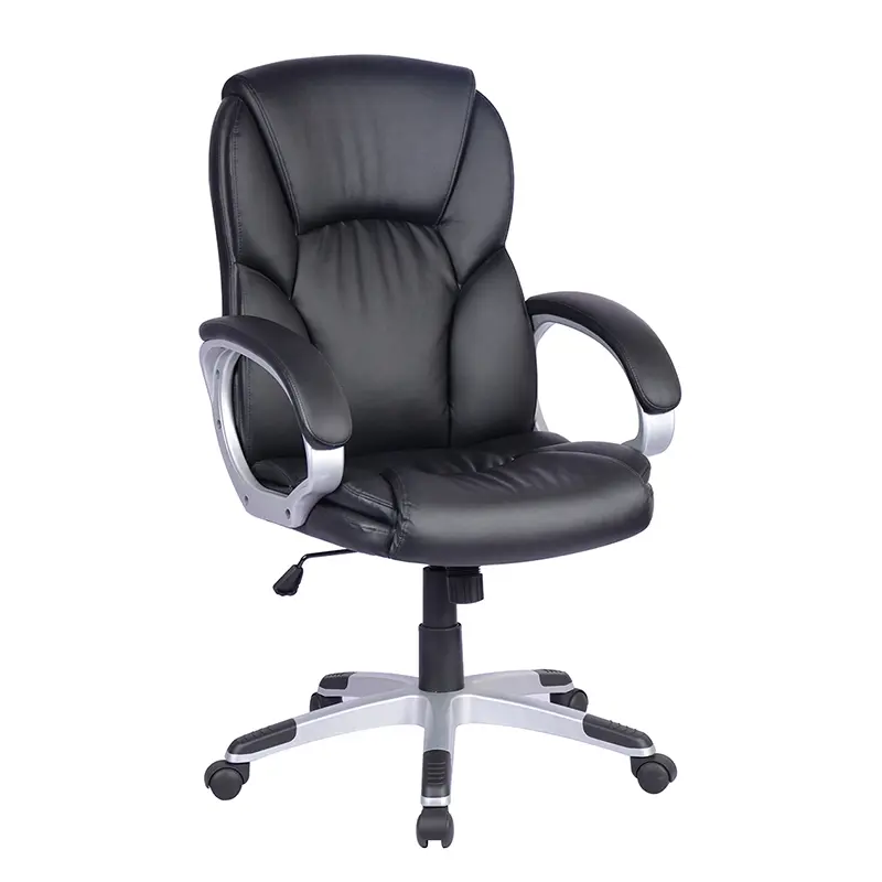 A9110 ΜΑΥΡO PU ΠΟΛΥΘΡΟΝΑ ΓΡΑΦΕΙΟΥ 65.5X69X46-108/56-118εκ.