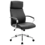 A8970 ΜΑΥΡΗ PU ΠΟΛΥΘΡΟΝΑ ΓΡΑΦΕΙΟΥ 63X69X48.5-113/57.5-122εκ.
