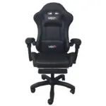 A6060 ΜΑΥΡΟ ΠΟΛΥΘΡΟΝΑ GAMING/ΜΕ ΥΠΟΠΟΔΙΟ 64X62X113-121εκ.