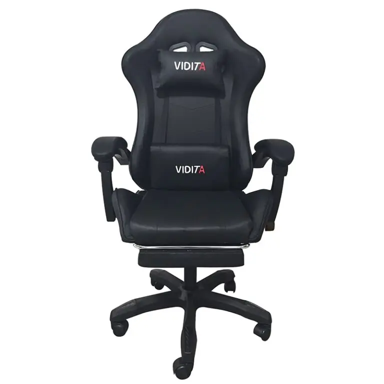 A6060 ΜΑΥΡΟ ΠΟΛΥΘΡΟΝΑ GAMING/ΜΕ ΥΠΟΠΟΔΙΟ 64X62X113-121εκ.