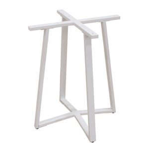 BISTRO 60X60X72εκ. ΛΕΥΚΗ ΒΑΣΗ ΜΕΤΑΛΛΙΚΗ ΜΕ ΡΕΓ/ΡΟΥΣ