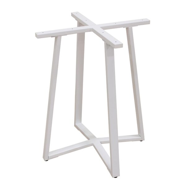 BISTRO 60X60X72εκ. WHITE ΒΑΣΗ ΜΕΤΑΛΛΙΚΗ ΜΕ ΡΕΓ/ΡΟΥΣ