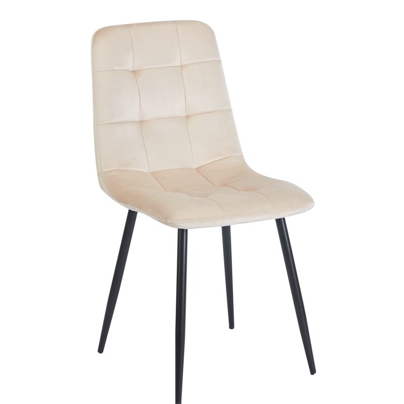 OSCAR BEIGE VELVET ΥΦΑΣΜΑ ΚΑΡΕΚΛΑ ΜΕΤΑΛΛΙΚΗ 43Χ51Χ90εκ.