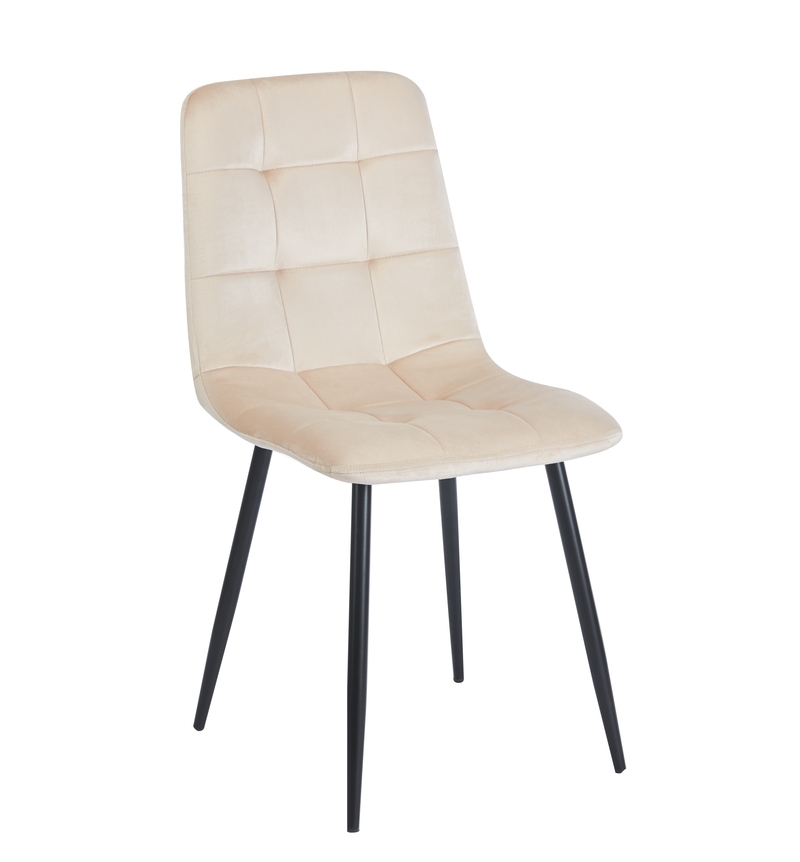 OSCAR BEIGE VELVET ΥΦΑΣΜΑ ΚΑΡΕΚΛΑ ΜΕΤΑΛΛΙΚΗ 43Χ51Χ90εκ.
