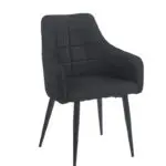 CAMERON BLACK ΥΦΑΣΜΑ ΠΟΛΥΘΡΟΝΑ ΜΕΤΑΛΛΙΚΗ 58X56X87εκ.