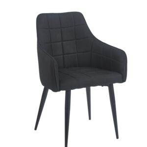 CAMERON BLACK ΥΦΑΣΜΑ ΠΟΛΥΘΡΟΝΑ ΜΕΤΑΛΛΙΚΗ 58X56X87εκ.