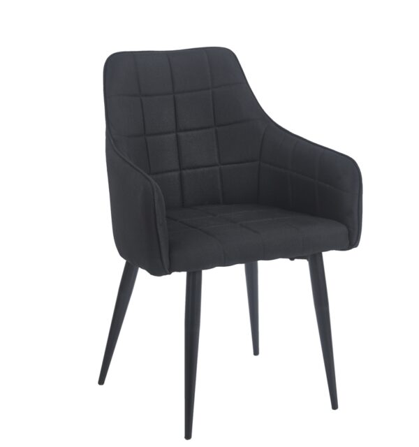 CAMERON BLACK ΥΦΑΣΜΑ ΠΟΛΥΘΡΟΝΑ ΜΕΤΑΛΛΙΚΗ 58X56X87εκ.