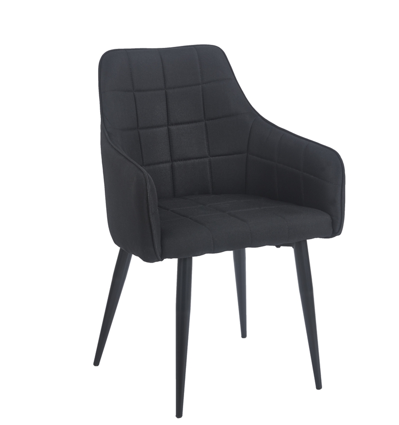 CAMERON BLACK ΥΦΑΣΜΑ ΠΟΛΥΘΡΟΝΑ ΜΕΤΑΛΛΙΚΗ 58X56X87εκ.