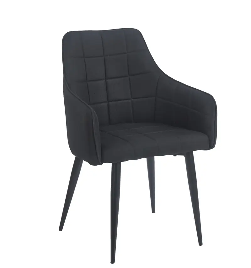 CAMERON BLACK ΥΦΑΣΜΑ ΠΟΛΥΘΡΟΝΑ ΜΕΤΑΛΛΙΚΗ 58X56X87εκ.