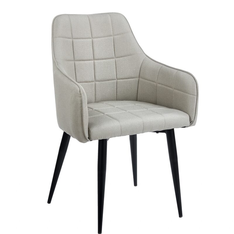 CAMERON L. BEIGE ΥΦΑΣΜΑ ΠΟΛΥΘΡΟΝΑ ΜΕΤΑΛΛΙΚΗ 58X56X87εκ.
