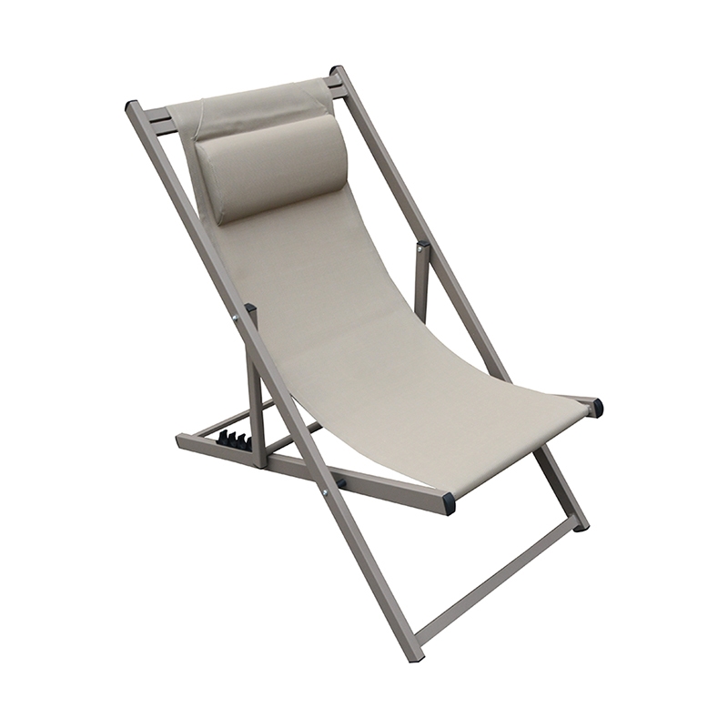 DEVIN ΣΕΖΛΟΝΓΚ CAPPUCCINO ΑΛΟΥΜΙΝΙΟΥ 58X95-102X78-95εκ.