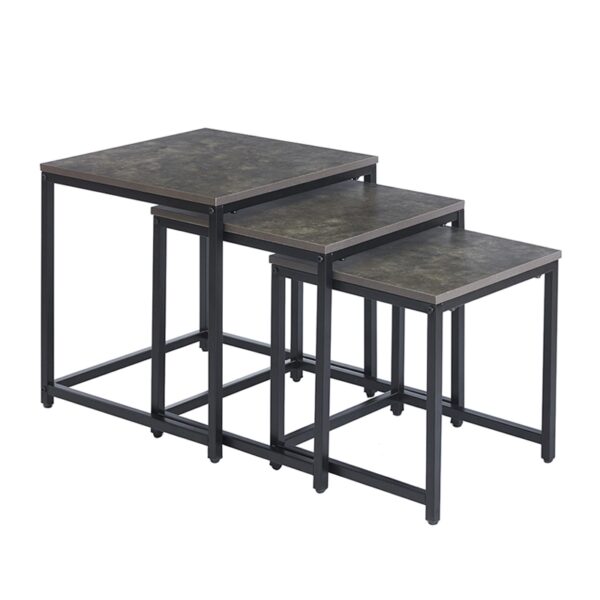 NOLAN SET 3 ΤΜΧ ΤΡΑΠΕΖΑΚΙΑ CEMENT 50X50X50-45X45X45-40X40X40εκ.