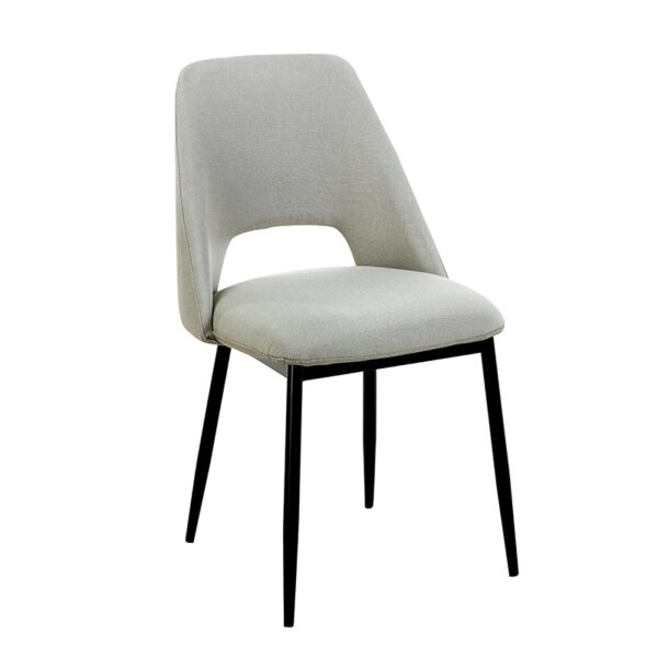 MADISON L. BEIGE ΥΦΑΣΜΑ ΚΑΡΕΚΛΑ ΜΕΤΑΛΛΙΚΗ 45X54X83εκ.