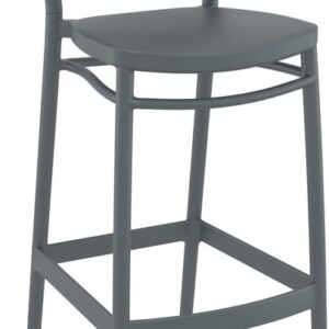 PORTOFINO 75εκ. ΣΚΑΜΠΟ DARK GREY ΠΟΛ/ΝΙΟΥ 48X52X106εκ.