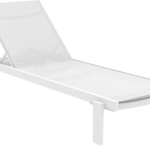 CASABLANCA ΞΑΠΛΩΣΤΡΑ WHITE/WHITE ΑΛΟΥΜ-ΠΟΛ/ΝΙΟΥ 190X74X31εκ.