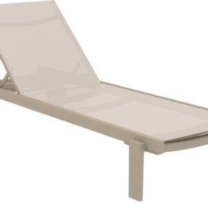 CASABLANCA ΞΑΠΛΩΣΤΡΑ TAUPE/TAUPE ΑΛΟΥΜ-ΠΟΛ/ΝΙΟΥ 190X74X31εκ.