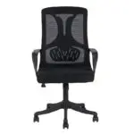 A6215 ΜΑΥΡO MESH ΠΟΛΥΘΡΟΝΑ ΓΡΑΦΕΙΟΥ 64X61X47-103/57-112εκ. – εικόνα 3